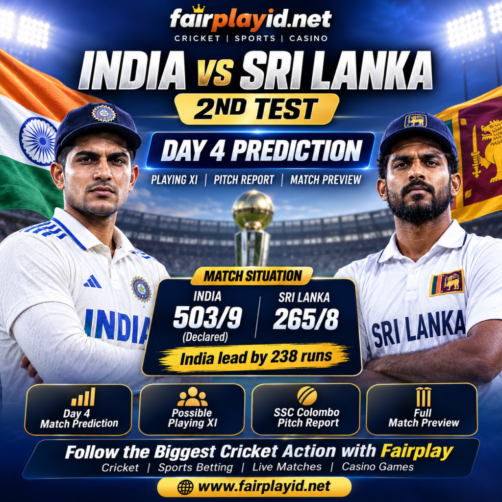 India vs Sri Lanka 2nd Test Day 4 Prediction