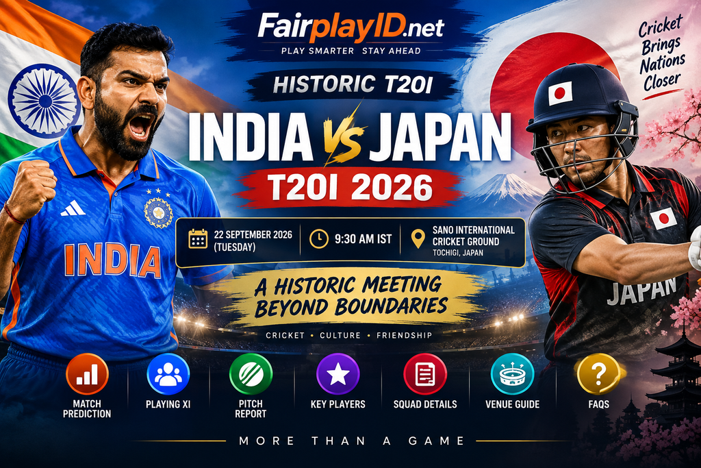 India vs Japan T20I 2026 Prediction, Playing XI & Match Details